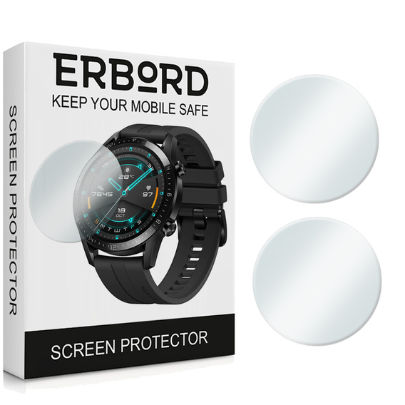 2x Szkło Hartowane ERBORD do Huawei Watch GT 2 46mm, Szybka