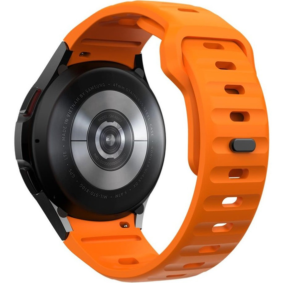 Pasek Silikonowy do Samsung Galaxy Watch 4/5/6, Pomarańczowy