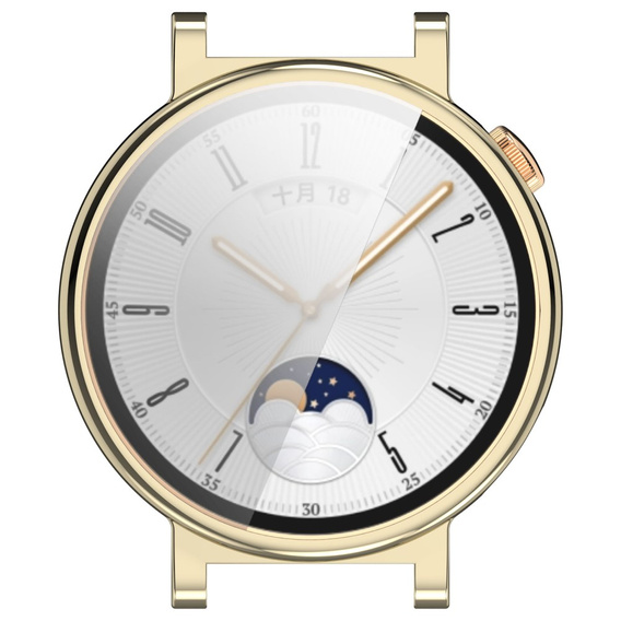 2w1 Etui z Osłoną na ekran do Huawei Watch GT 4 41mm, Złote