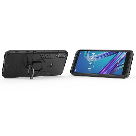 Etui do Asus ZenFone Max Pro M1 ZB602KL, Kickstand Ring, czarne