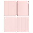 Etui do iPad 11" 2025 A16 (11 gen.) / iPad 10.9" 2022 (10 gen.), Smart Pencil, z miejscem na rysik, różowe