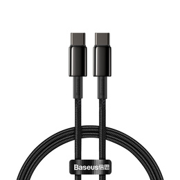 Baseus kabel USB-C na USB-C 1 m 100 W Tungsten - Czarny