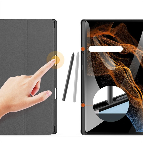 Etui do Samsung Galaxy Tab S9 Ultra 14.6", Dux Ducis Domo, czarne