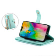 Etui z klapką do iPhone 16 Pro, Wallet Zipper Pocket, zielone