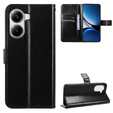 Etui z klapką do Xiaomi Poco X7 Pro 5G, Crazy Horse Wallet, czarne