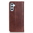 Etui do Samsung Galaxy A35 5G, Wallet Litchi Leather, brązowe