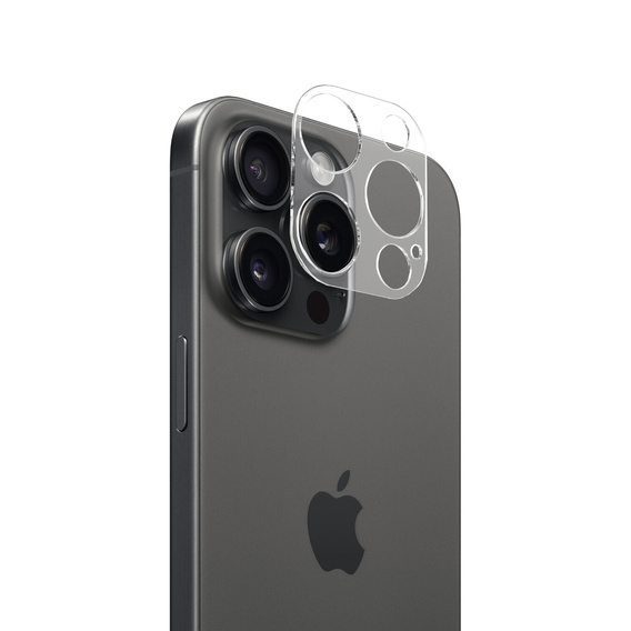 2x Szkło hartowane na aparat ERBORD do iPhone 15 Pro / 15 Pro Max, przezroczyste