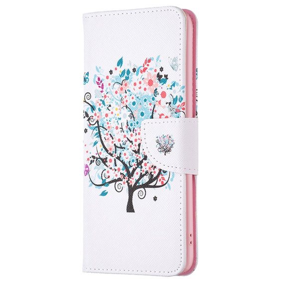 Etui z klapką do Xiaomi 13T / 13T Pro / Redmi K60 Ultra, Wallet, Colorful Tree białe
