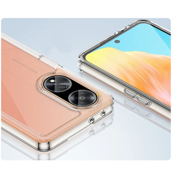 Etui do Oppo A98 5G, Fusion Hybrid, przezroczyste