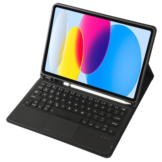 Etui z klawiaturą do iPad 11" 2025 A16 (11 gen.) / iPad 10.9" 2022 (10 gen.), TouchPad Pen Slot, czarne
