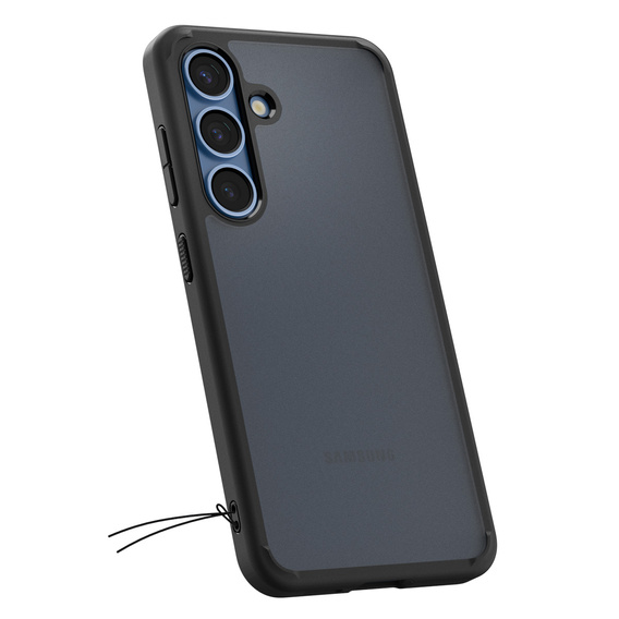 Etui Spigen do Samsung Galaxy S25+ Plus, Ultra Hybrid, czarne / matowe + Szkło Hartowane 9H