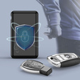 Etui Klatka Faradaya Tech-Protect, na klucz do samochodu, antykradzieżowe RFID KLR200, czarne