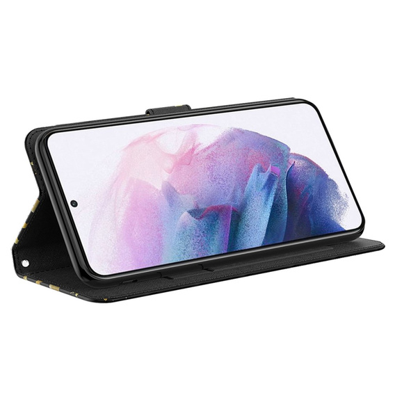 Etui z klapką do Samsung Galaxy A14 4G/5G, Wallet, Butterflies złote