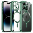 Etui do iPhone 14 Pro Max, Electro MagSafe, zielone + Szkło na ekran