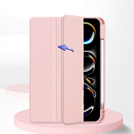 Etui do iPad Pro 11" 2024 (5 gen.), Smartcase Hybrid, z miejscem na rysik, różowe