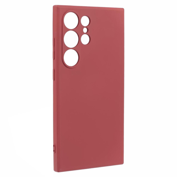 Etui do Samsung Galaxy S24 Ultra, Silicone Lite, czerwone