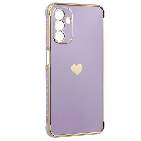 Etui do Samsung Galaxy A13 5G, Electro heart, fioletowe