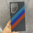 Etui do Samsung Galaxy S23 Ultra, Carbon Fiber MagSafe, granatowe