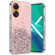 Etui do Oppo Reno8 T, Glittery, różowe