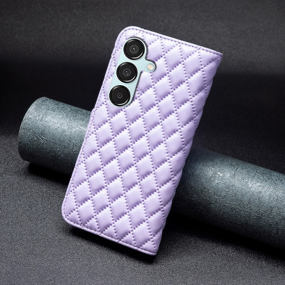 Etui z klapką do Samsung Galaxy M15 5G, Wallet, BINFEN COLOR, fioletowe
