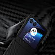 Etui PC Case do Motorola Razr 40 Ultra 5G, Karbon czarne