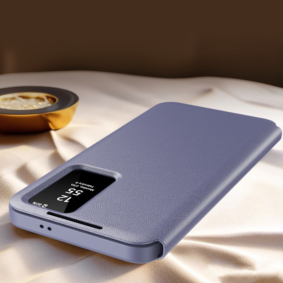 Etui z klapką do Samsung Galaxy S23, Smart View Wallet, fioletowe
