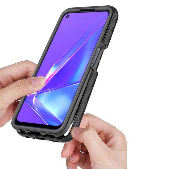 Etui do OPPO A52/A72/A92, Shockproof, z folią, czarne