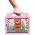 Etui do iPad mini 8.3" 2021 (6 gen.) / iPad mini 8.3" 2024 (7 gen.), Cute Patterns, z podstawką, różowe