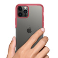 Etui Electroplated Frame do iPhone 13 Pro - Red