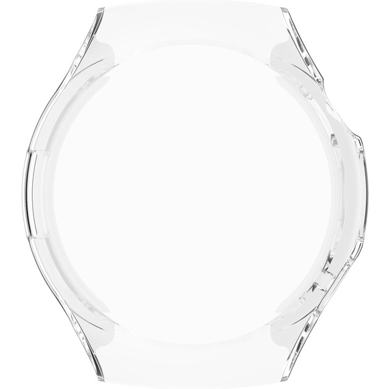 2w1 Etui silikonowe z osłoną ekranu do Huawei Watch 5 46mm – lekka ochrona wyświetlacza i boków - przezroczyste