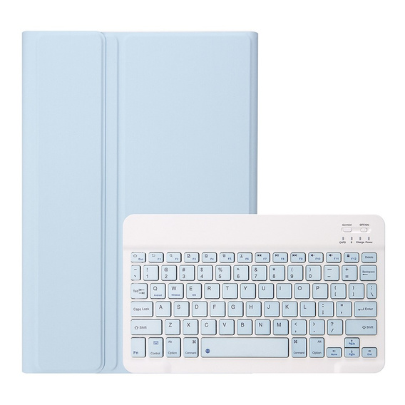 Etui z klawiaturą do iPad 11" 2025 A16 (11 gen.) / iPad 10.9" 2022 (10 gen.) z miejscem na Apple Pencil, niebieskie