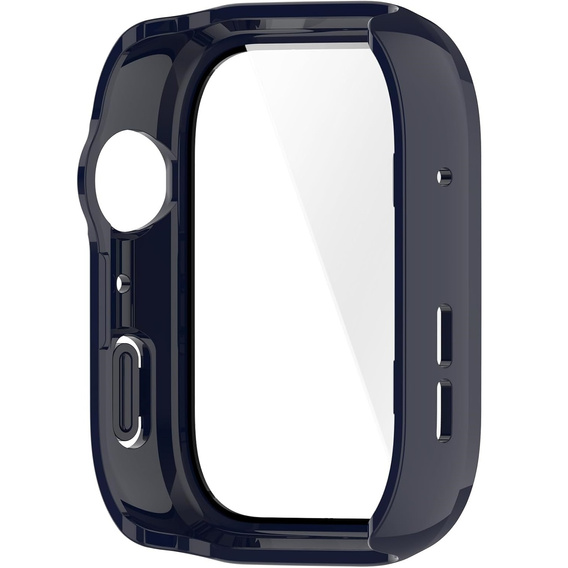 2w1 Etui z twardą ramką i szkłem hartowanym do Huawei Watch Fit 4 - niebieskie