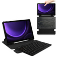 Etui z klawiaturą do Samsung Galaxy Tab S9 FE / S10 FE, Rotary 360° Leather, czarne