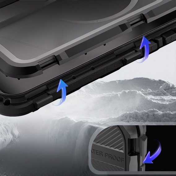 Etui wodoodporne z MagSafe do iPhone 16 Pro, SHELLBOX M Series Waterproof Case