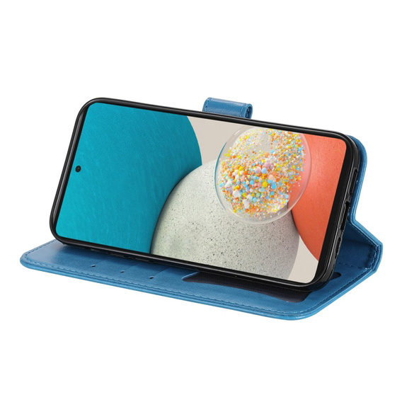 Etui z klapką do Samsung Galaxy A53 5G, Mandala Flower, niebieskie