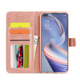 Etui z klapką do Oppo Reno 4 Z 5G, LC.IMEEKE, różowe rose gold
