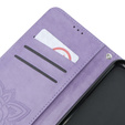 Etui z klapką do Oppo A79 5G, Butterfly, fioletowe