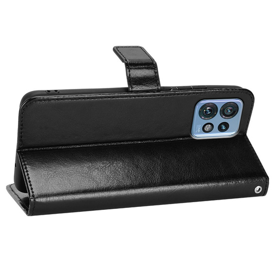 Etui z klapką do Motorola Edge 40 Pro, Wallet, czarne