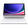 Etui z klawiaturą do Samsung Galaxy Tab S7+ / S7 FE / S9+ / S8+ / S9 FE+ / S10+, Dexnor Magnetic Keyboard Touchpad, białe