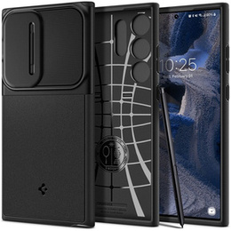 Spigen Optik Armor czarne etui do Samsung Galaxy S23 Ultra