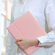 Etui z klawiaturą do iPad 9.7" 2018/2017 (6/5 gen.) / Air 2/1 9.7" 2014/2013, różowe rose gold