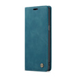 Etui CASEME do Samsung Galaxy S9 Plus, Leather Wallet Case, niebieskie