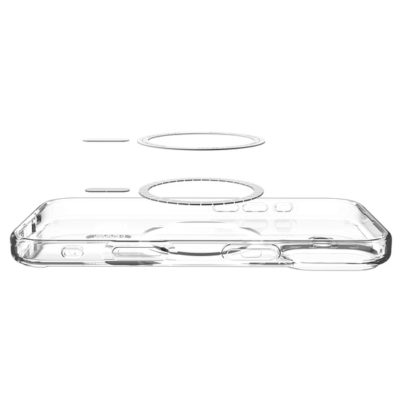 Etui Spigen Ultra Hybrid MagSafe do iPhone 17, Clear/White