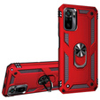 Etui pancerne do Xiaomi Redmi Note 10 / 10S, Nox Case Ring, czerwone