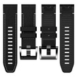 Pasek skórzany Quickfit do Garmin Fenix 5/6/6 PRO/7 Forerunner 965/955/945, Czarny