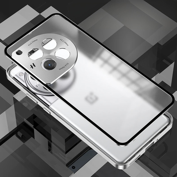 Etui do OnePlus 13R, Frame Case, srebrne
