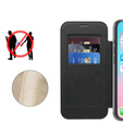 Etui z klapką do iPhone Air, RFID Wallet MagSafe z ochroną aparatu, czarne