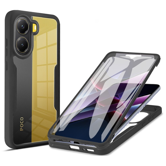 Etui do Xiaomi Poco X7 Pro 5G, Shockproof, z folią, czarne