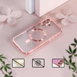 Etui do iPhone 16 Plus, Electro MagSafe, różowe + Szkło na ekran