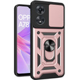 Etui pancerne do Oppo A78 5G, CamShield Slide, różowe rose gold